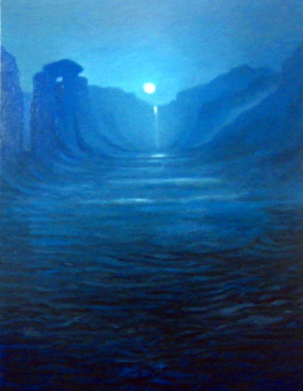 Noche 2 Oil Canvas Marine Painting