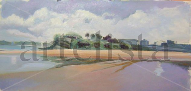 jardines de Piquio Oil Canvas Marine Painting