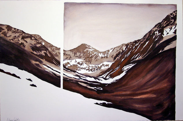 Cordillera de Los Andes III Watercolour Paper Landscaping