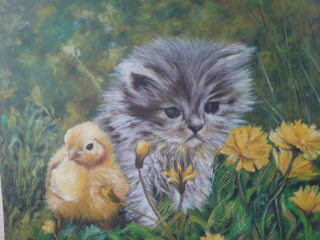 CAMARADERIA Oil Canvas Animals