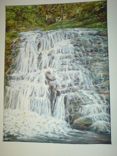 CAIDA DE AGUA Oil Canvas Landscaping