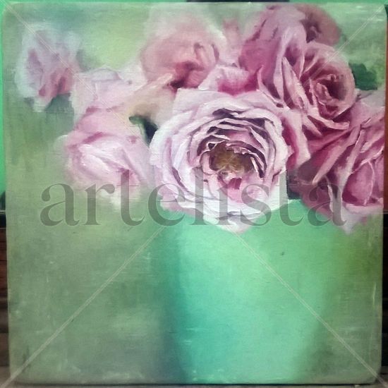 flores vintage Oil Canvas Floral Painting