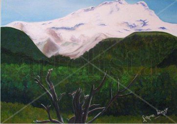 cerro Tronador Oil Canvas Landscaping