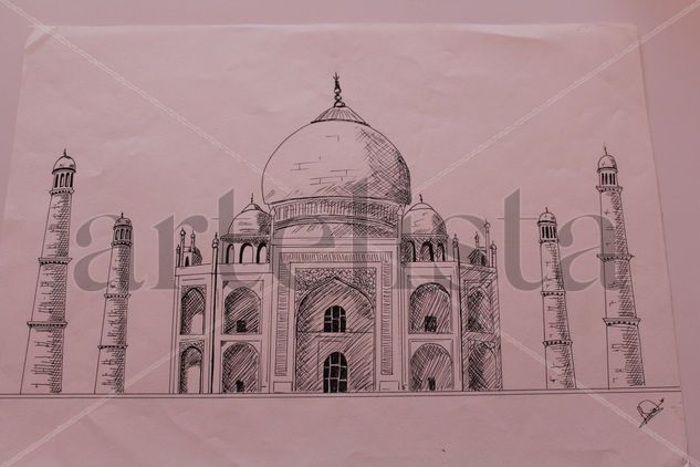 Taj Mahal Making Pen