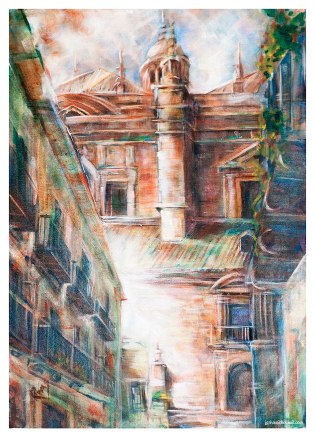 Detalle de la catedral desde la Calle Hurtado