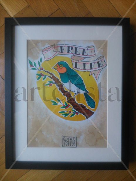 Bird tattoo desing