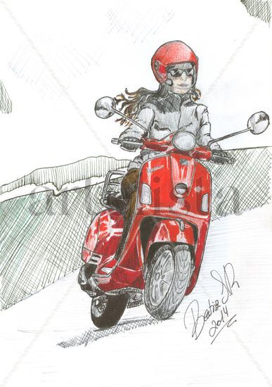 VESPA 2 Rotulador Papel Otros