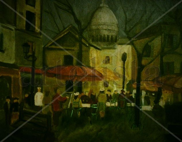 noche en el capitolio Oil Canvas Others