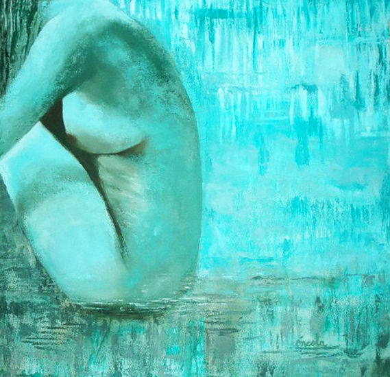 Agua, Oil Canvas Nude Paintings