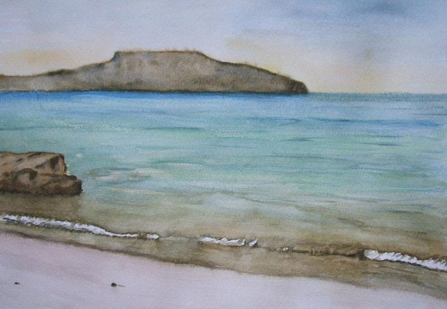 Mesa de Roldan. Watercolour Paper Marine Painting