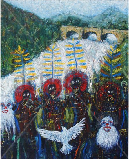 los negritos de huanuco Oil Canvas Figure Painting