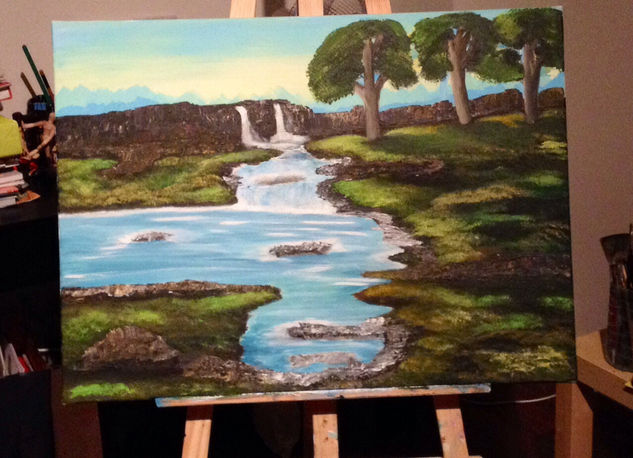 Mi lugar favorito Acrylic Canvas Landscaping