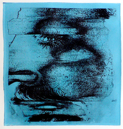 Serie Autorretrato Perfil 01-b Etching Process