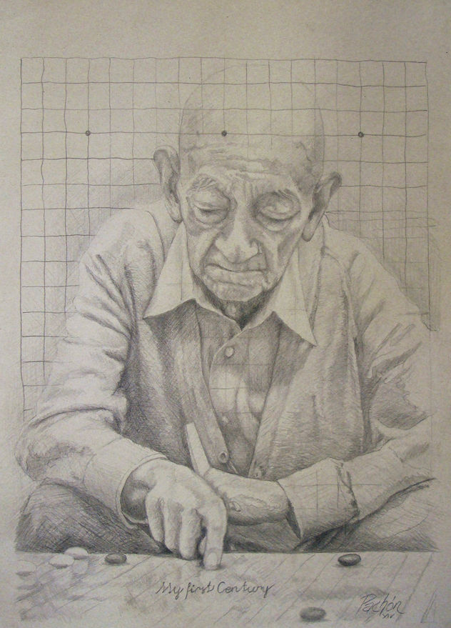 My first Century. Portrait of Go Seigen / Wu Qingyuan (???)
