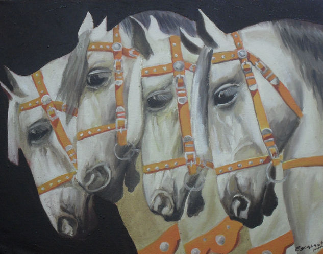 Equinos Oil Canvas Animals