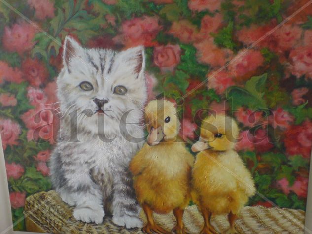 CAMARADERIA 2 Oil Canvas Animals