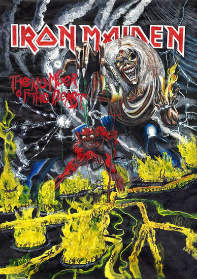 Iron Maiden - The Number Of The Beast Otros Cartulina Otros