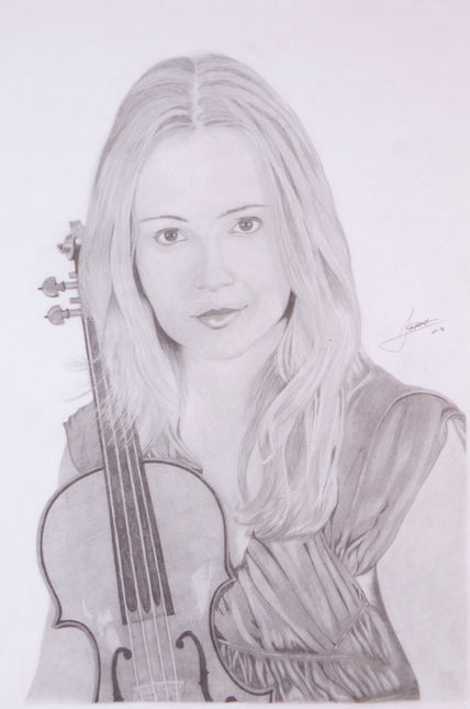 Mujer con violin