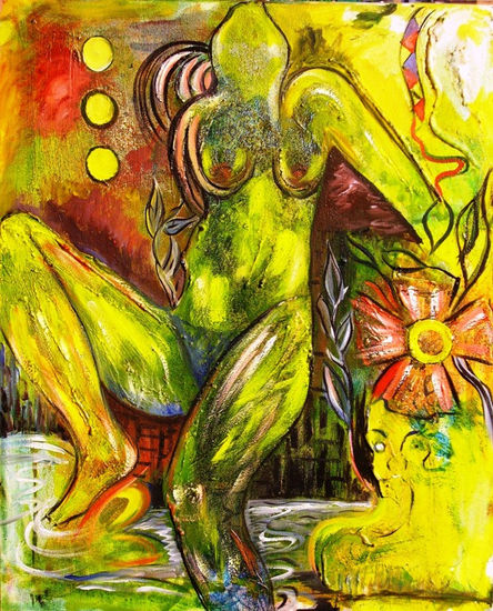 Encanto natural Media Mixta Lienzo Desnudos