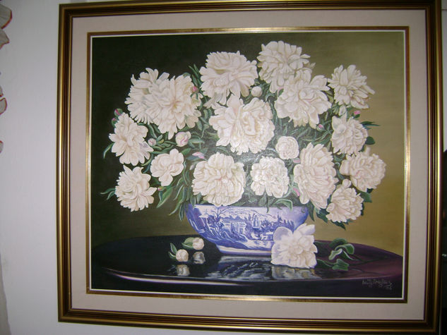 "Flores para mi madre" Oil Canvas Others