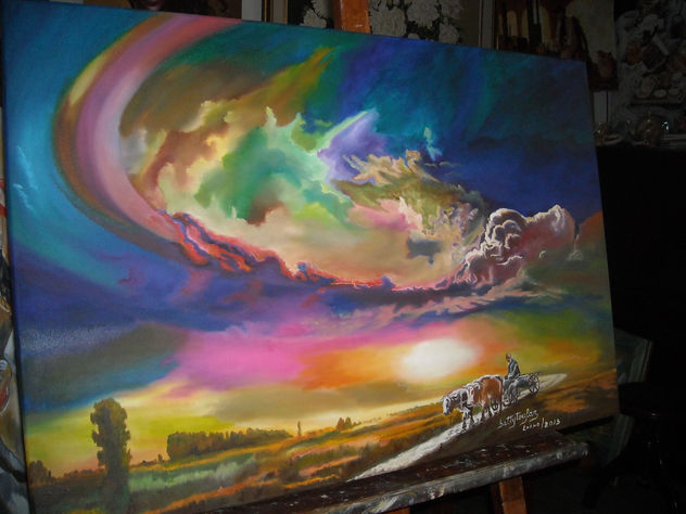 "Atardecer en la campiña"