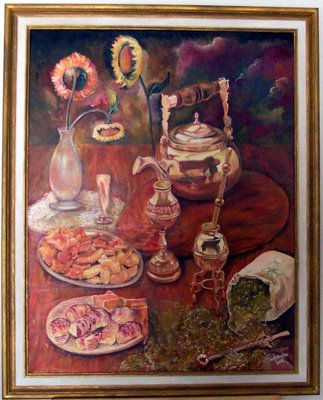 "Sabores argentinos" Oil Canvas Still Life Paintings