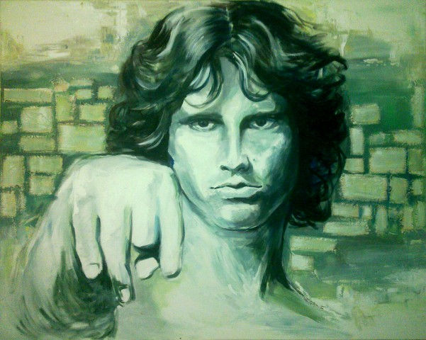 Jim Acrylic Canvas Figure Painting