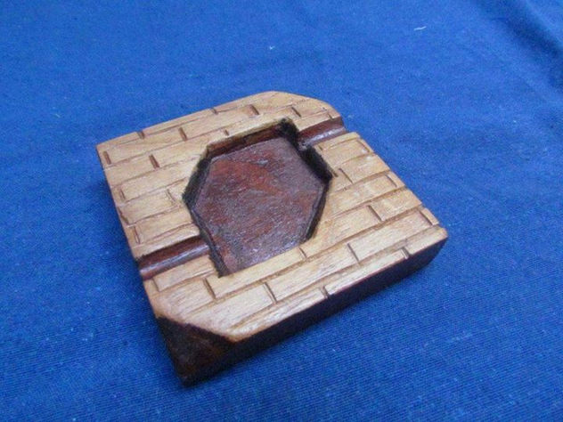 cenicero talla madera