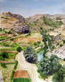 Río Cabriel a su paso por Enguídanos 2011. Acuarela 41x32 cm.