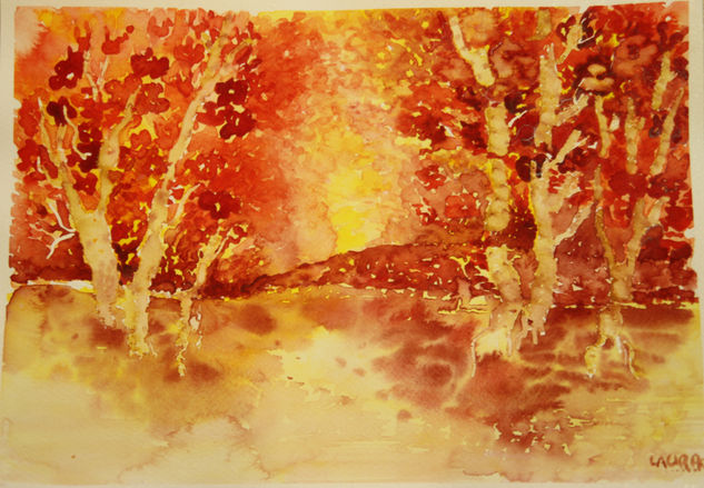 El sendero Watercolour Paper Landscaping