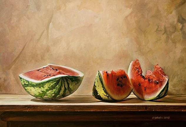 sandías Oil Canvas Still Life Paintings