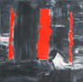 tres tablas rojas en gris