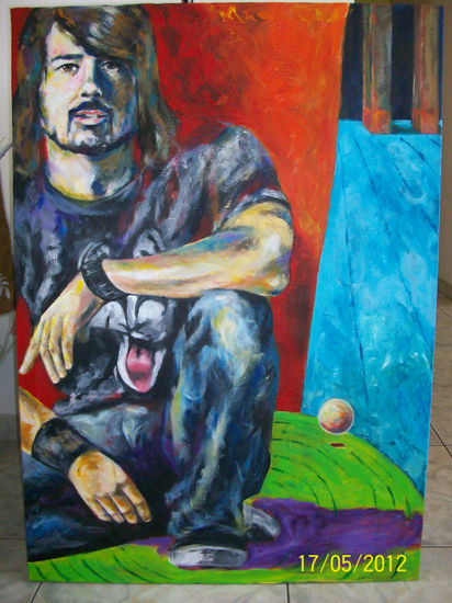 Dave Grohl Acrylic Canvas Portrait