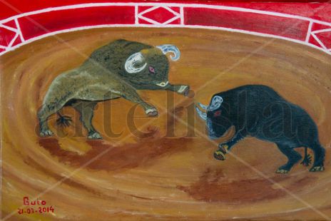 Combate de toros