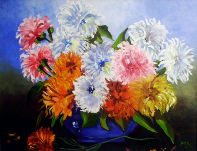 Flores Oil Canvas Floral Painting