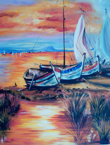 Playa Oil Canvas Marine Painting