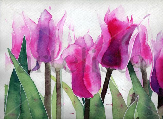 Loreak Watercolour Paper Floral Painting