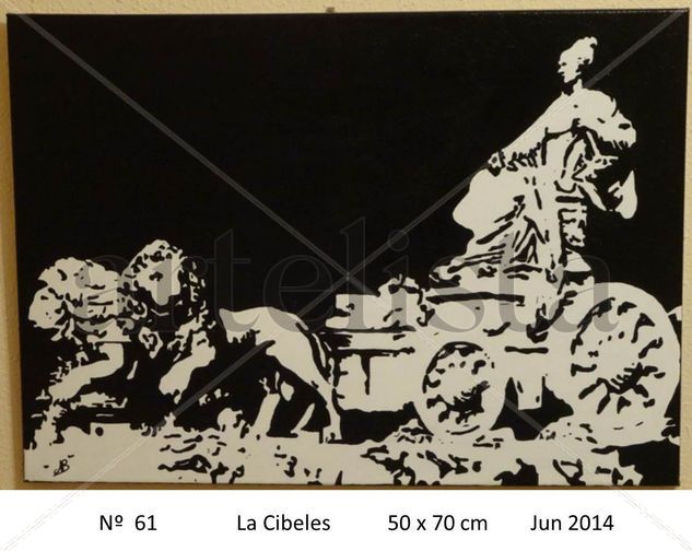 La Cibeles Acrylic Canvas Figure Painting