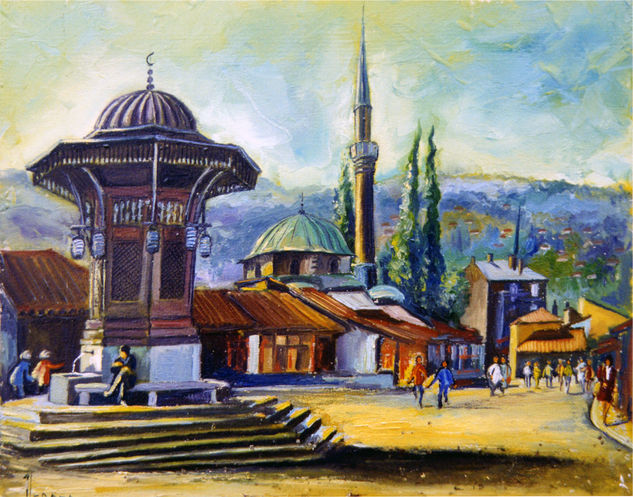 Sarajevo Oil Canvas Landscaping