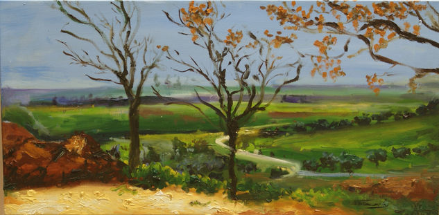 Paisaje de la Vega Oil Panel Landscaping