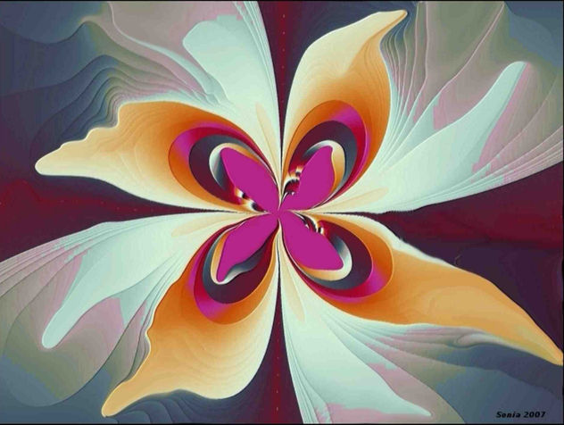 Mariposa En Flor.Forma parte de las obras referentes dentro del arte abstracto ver en la red