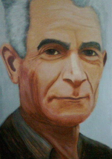 Abuelo Antonio Acrylic Canvas Portrait