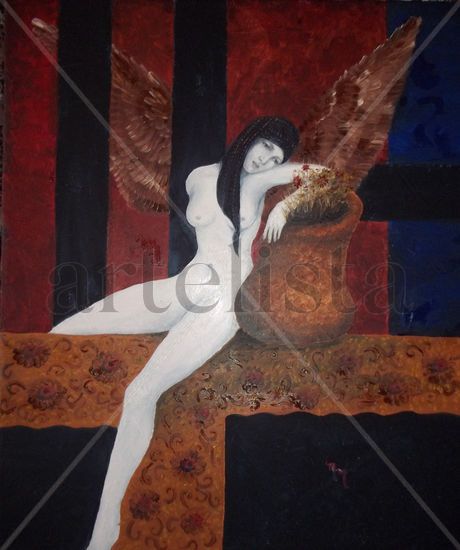 Jaula Oil Panel Nude Paintings