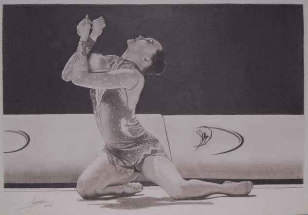 Gimnasta con balón Graphite