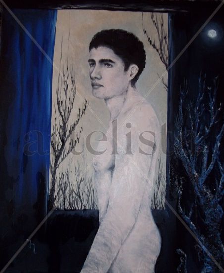 Nocturno Oil Panel Nude Paintings