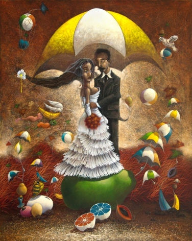 Una boda en Guatemala Oil Canvas Figure Painting