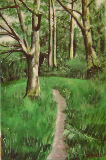 O carreiro. The path. Acrylic Canvas Landscaping