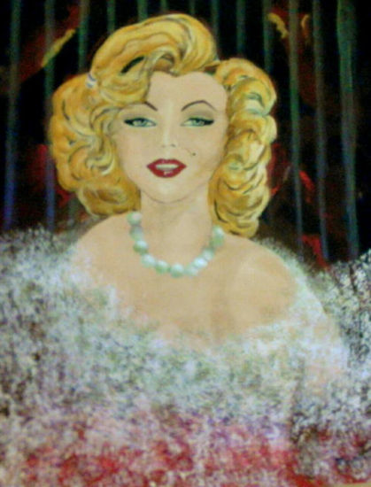 MARILYN  MONROE Acrylic Card Portrait