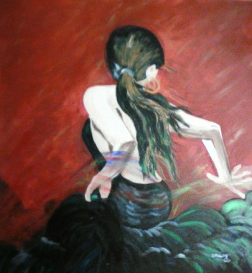 GITANA 1 Acrylic Panel Figure Painting