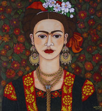 Frida con Mariposas